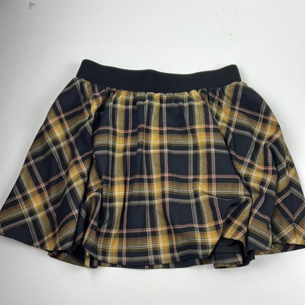 Alice&Olivia yellow&black plaid mini skirt - Picture 3 of 10